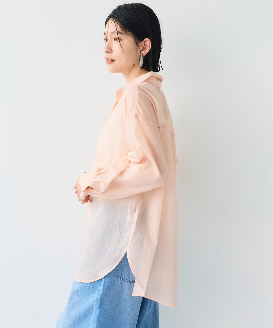 CROSS FUNCTION 《撥水》サマ美え エアリーシアーシャツ_sub_5