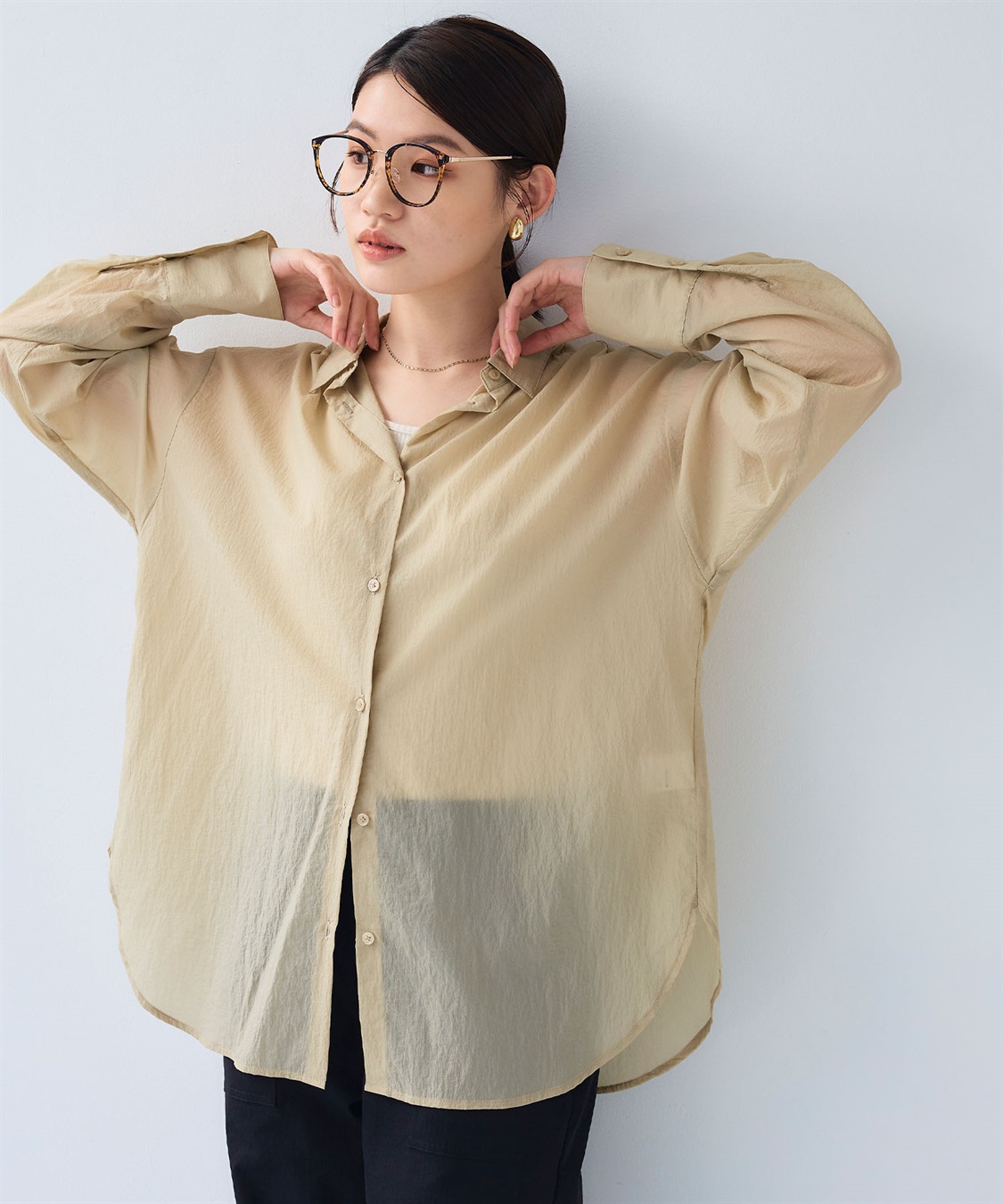 CROSS FUNCTION 《撥水》サマ美え エアリーシアーシャツ_sub_14