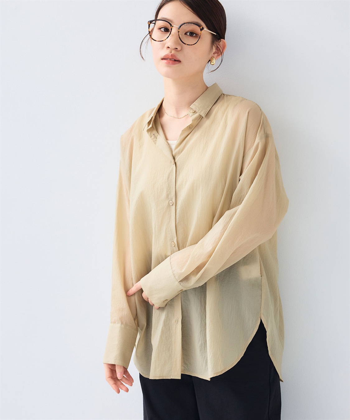 CROSS FUNCTION 《撥水》サマ美え エアリーシアーシャツ_sub_15