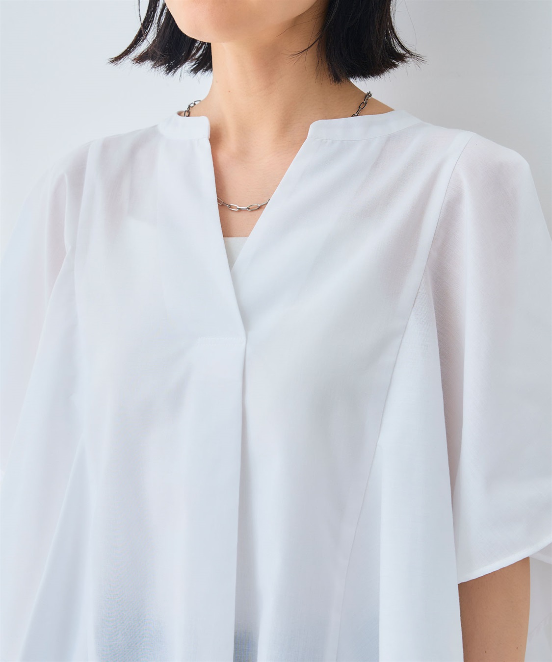 CROSS FUNCTION 《シワになりにくい》エブ楽 ブロードフリルスリーブブラウス_sub_25