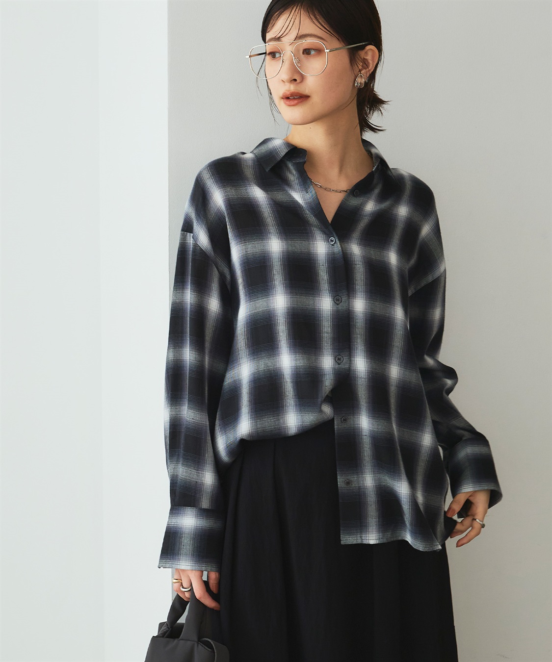 CROSS FUNCTION 《シワになりにくい》シアービエラルーズシャツ_sub_1