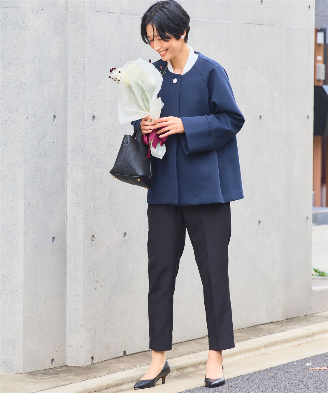 CROSS FUNCTION アクティかる パールボタンAラインコート_sub_12