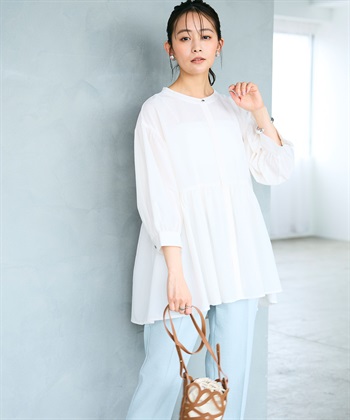 CROSS FUNCTION 《吸水速乾》エブ楽 サッカーストライブペプラムブラウス_subthumb_1