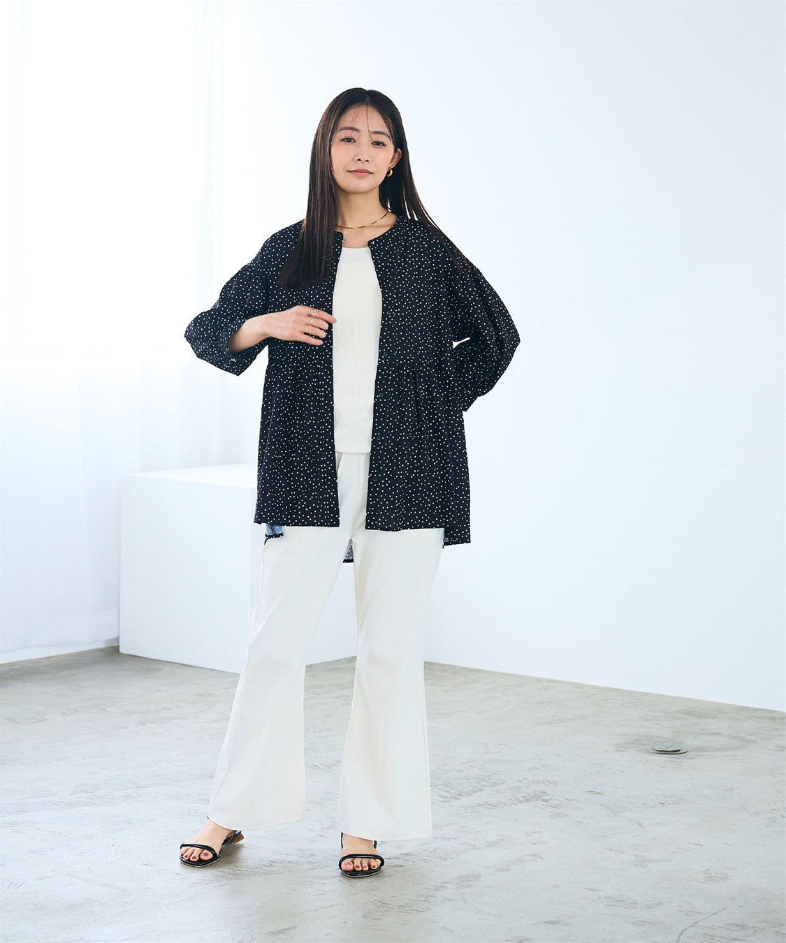 CROSS FUNCTION 《吸水速乾》エブ楽 サッカーストライブペプラムブラウス_sub_9