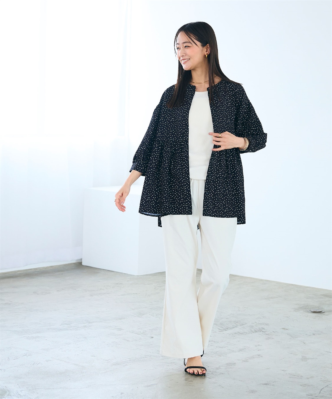 CROSS FUNCTION 《吸水速乾》エブ楽 サッカーストライブペプラムブラウス_sub_11