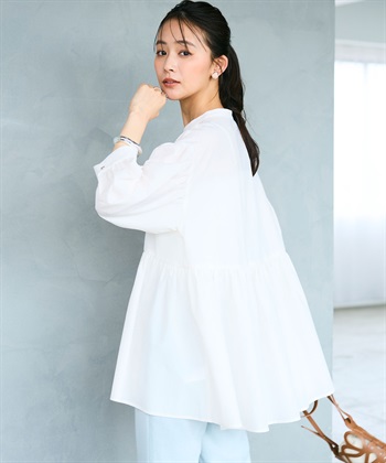 CROSS FUNCTION 《吸水速乾》エブ楽 サッカーストライブペプラムブラウス_subthumb_16