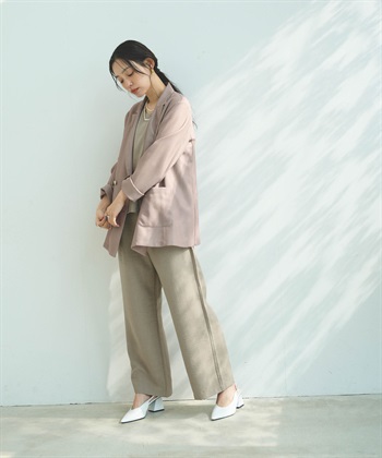 CROSS FUNCTION 《洗える》サマ美え 金釦メッシュテーラードダブルジャケット_subthumb_5