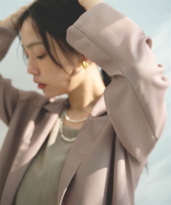 CROSS FUNCTION 《洗える》サマ美え 金釦メッシュテーラードダブルジャケット_subthumb_6