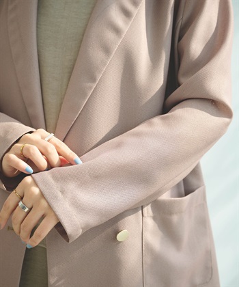 CROSS FUNCTION 《洗える》サマ美え 金釦メッシュテーラードダブルジャケット_subthumb_7