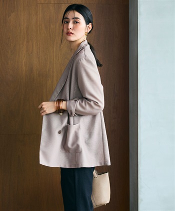 CROSS FUNCTION 《洗える》サマ美え 金釦メッシュテーラードダブルジャケット_subthumb_11