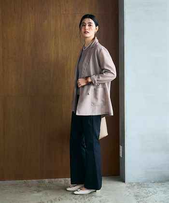 CROSS FUNCTION 《洗える》サマ美え 金釦メッシュテーラードダブルジャケット_subthumb_16