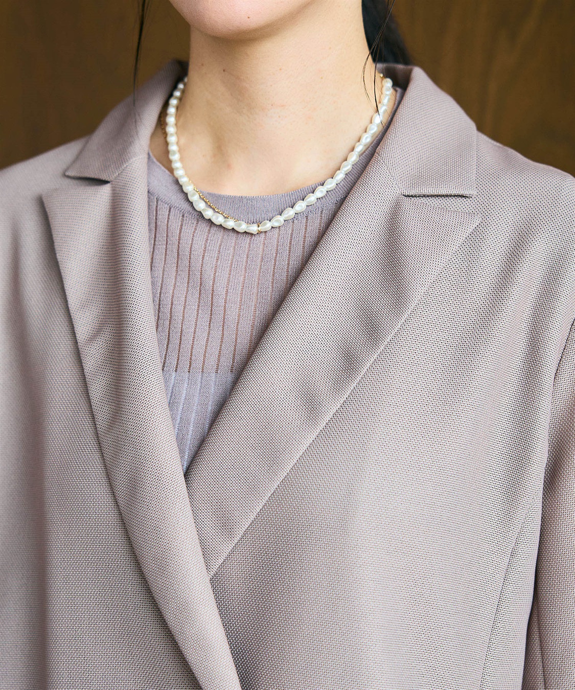 CROSS FUNCTION 《洗える》サマ美え 金釦メッシュテーラードダブルジャケット_sub_26