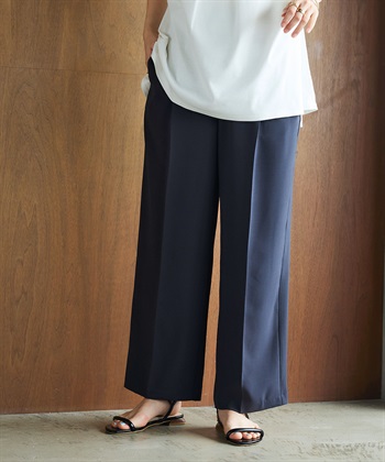 CROSS FUNCTION 《防シワ》サマナチュラリュクス ツータックワイドパンツ_subthumb_3