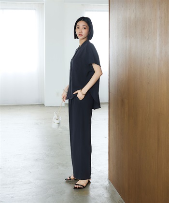 CROSS FUNCTION 《防シワ》サマナチュラリュクス ツータックワイドパンツ_subthumb_14