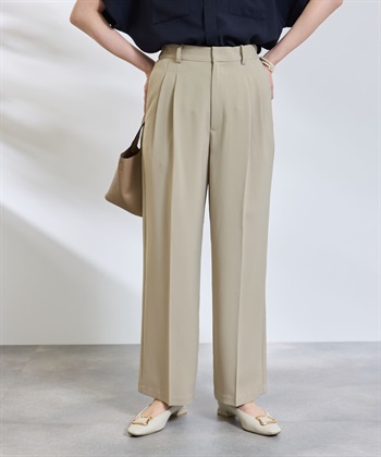 CROSS FUNCTION 《防シワ》サマナチュラリュクス ツータックワイドパンツ_subthumb_16