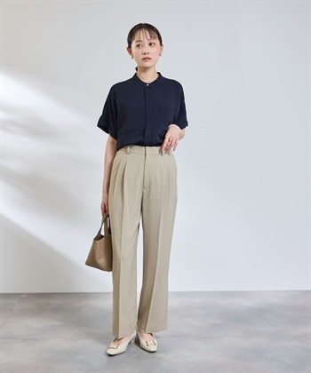 CROSS FUNCTION 《防シワ》サマナチュラリュクス ツータックワイドパンツ_subthumb_18