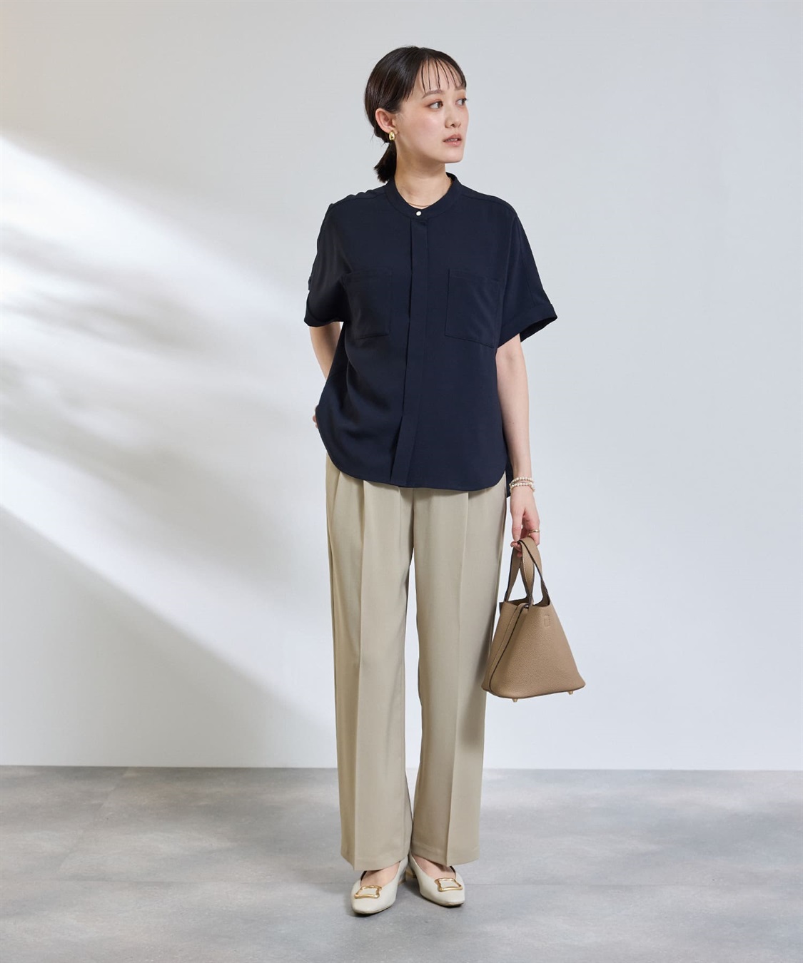 CROSS FUNCTION 《防シワ》サマナチュラリュクス ツータックワイドパンツ_sub_20