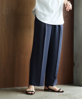 CROSS FUNCTION 《防シワ》サマナチュラリュクス ツータックワイドパンツ_subthumb_22