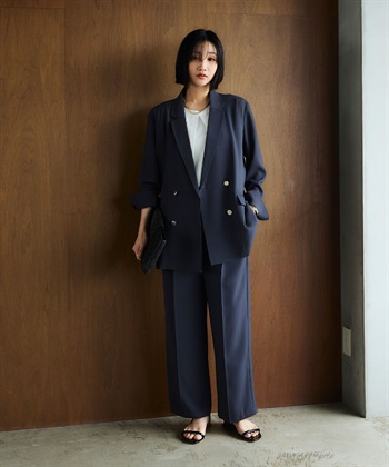 CROSS FUNCTION 《防シワ》サマナチュラリュクス ツータックワイドパンツ_subthumb_26