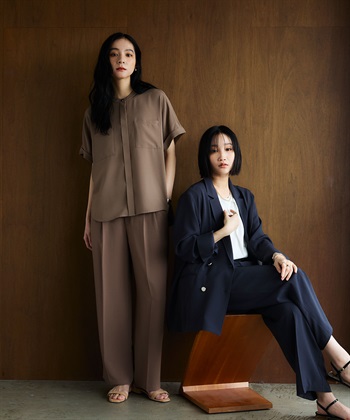 CROSS FUNCTION 《防シワ》サマナチュラリュクス ツータックワイドパンツ_subthumb_28