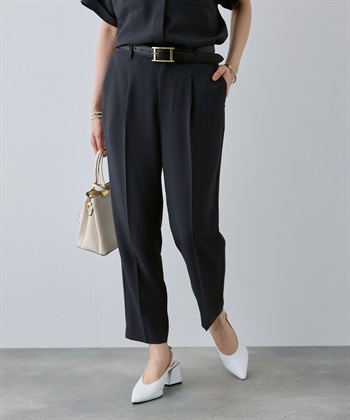 CROSS FUNCTION 《防シワ》サマナチュラリュクス センタープレステーパードパンツ_subthumb_2