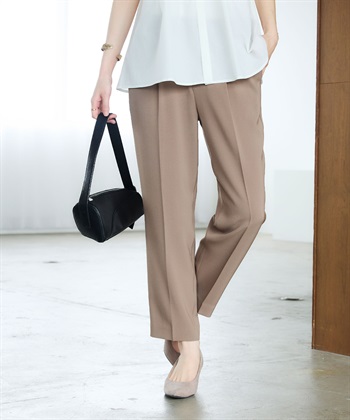 CROSS FUNCTION 《防シワ》サマナチュラリュクス センタープレステーパードパンツ_subthumb_9