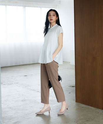 CROSS FUNCTION 《防シワ》サマナチュラリュクス センタープレステーパードパンツ_subthumb_12