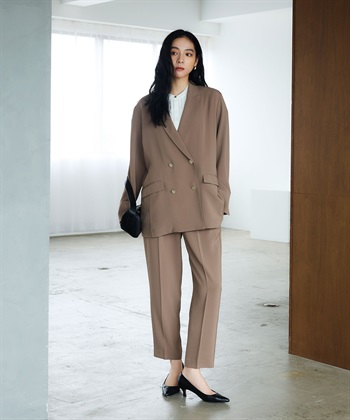 CROSS FUNCTION 《防シワ》サマナチュラリュクス センタープレステーパードパンツ_subthumb_13