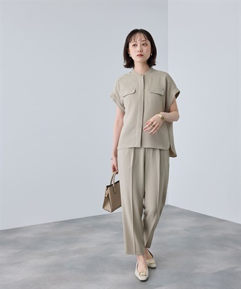 CROSS FUNCTION 《防シワ》サマナチュラリュクス センタープレステーパードパンツ_subthumb_24