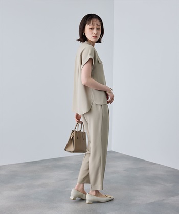 CROSS FUNCTION 《防シワ》サマナチュラリュクス センタープレステーパードパンツ_subthumb_25