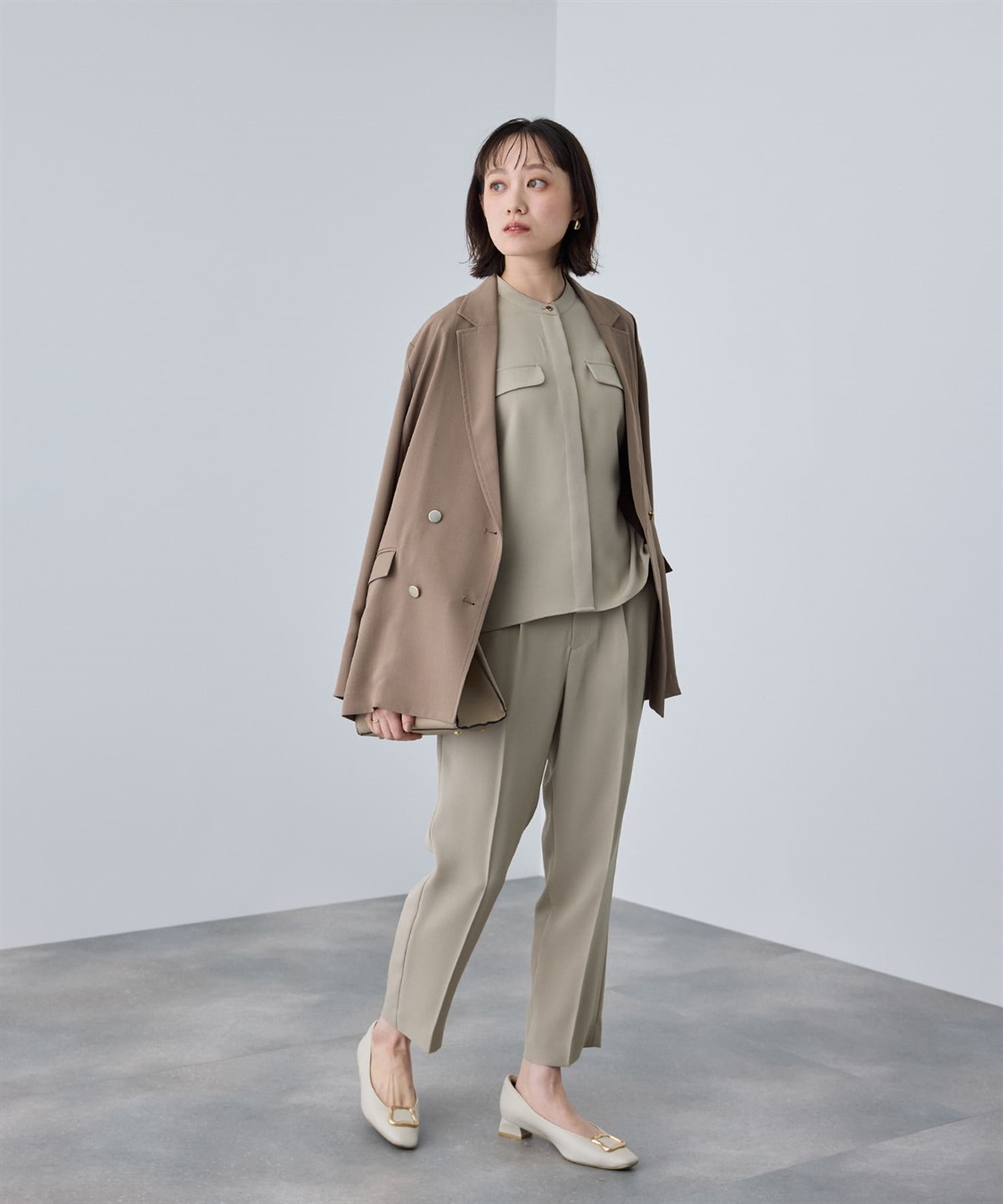 CROSS FUNCTION 《防シワ》サマナチュラリュクス センタープレステーパードパンツ_sub_26