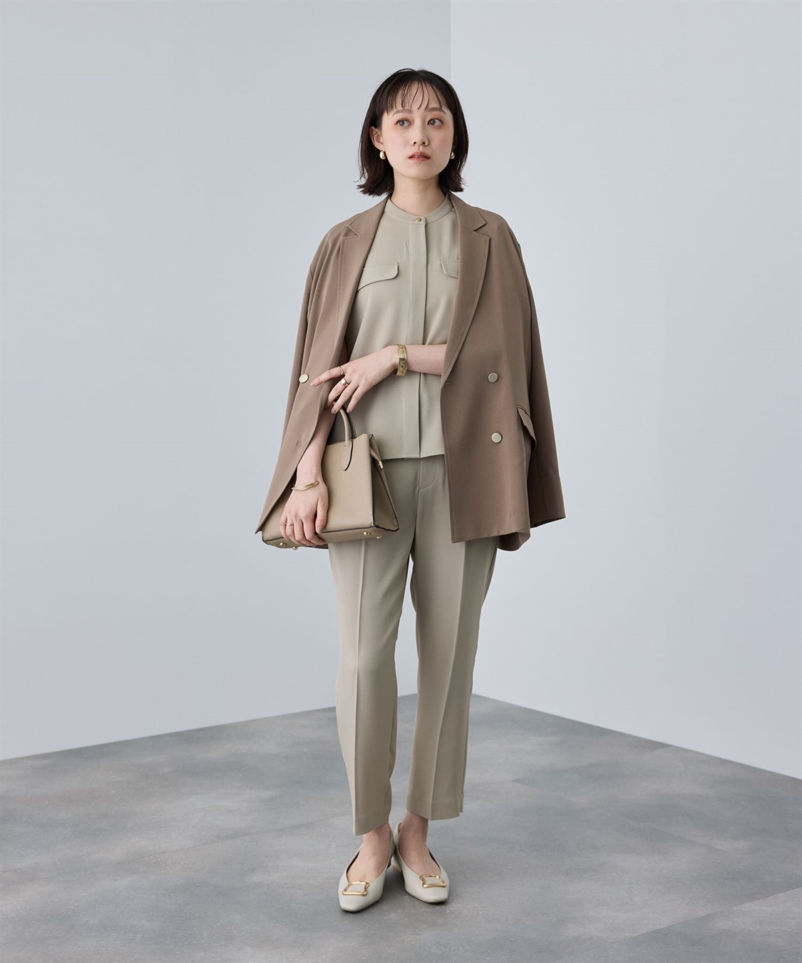 CROSS FUNCTION 《防シワ》サマナチュラリュクス バンドカラーブラウス_sub_10