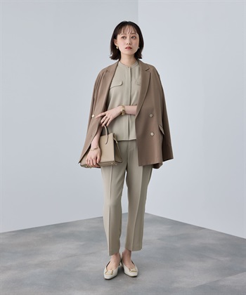 CROSS FUNCTION 《防シワ》サマナチュラリュクス バンドカラーブラウス_subthumb_10