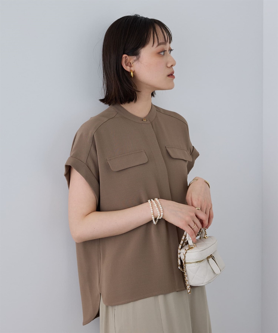 CROSS FUNCTION 《防シワ》サマナチュラリュクス バンドカラーブラウス_sub_18