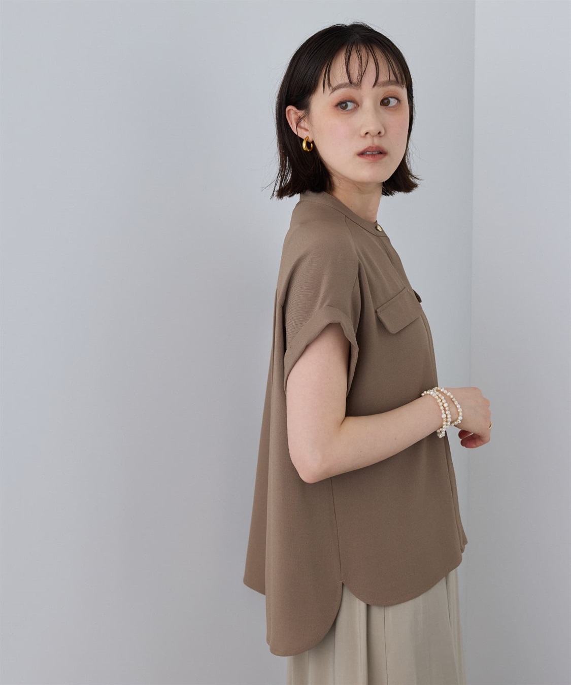 CROSS FUNCTION 《防シワ》サマナチュラリュクス バンドカラーブラウス_sub_19