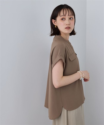 CROSS FUNCTION 《防シワ》サマナチュラリュクス バンドカラーブラウス_subthumb_19