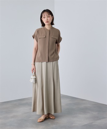 CROSS FUNCTION 《防シワ》サマナチュラリュクス バンドカラーブラウス_subthumb_20