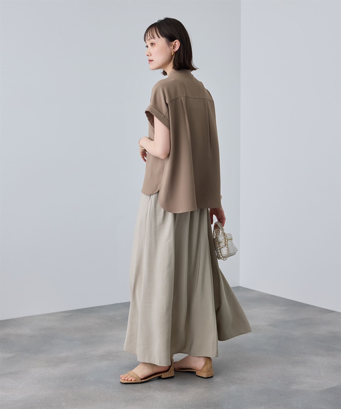 CROSS FUNCTION 《防シワ》サマナチュラリュクス バンドカラーブラウス_sub_22