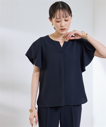 CROSS FUNCTION 《防シワ》サマナチュラリュクス フレアスリーブブラウス_subthumb_2