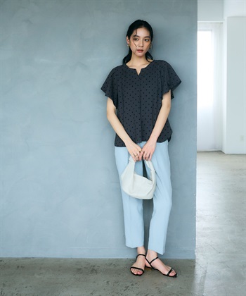 CROSS FUNCTION 《防シワ》サマナチュラリュクス フレアスリーブブラウス_subthumb_8