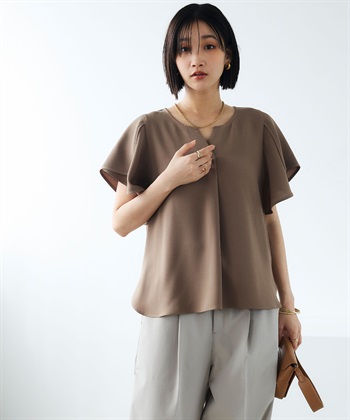 CROSS FUNCTION 《防シワ》サマナチュラリュクス フレアスリーブブラウス_subthumb_10