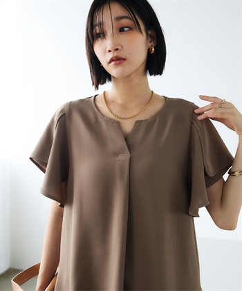 CROSS FUNCTION 《防シワ》サマナチュラリュクス フレアスリーブブラウス_subthumb_13