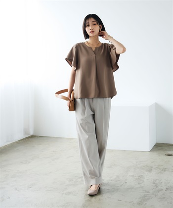 CROSS FUNCTION 《防シワ》サマナチュラリュクス フレアスリーブブラウス_subthumb_15