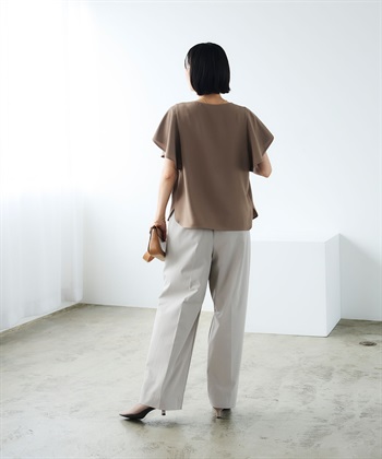 CROSS FUNCTION 《防シワ》サマナチュラリュクス フレアスリーブブラウス_subthumb_17