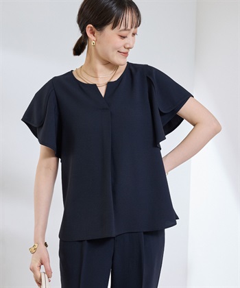 CROSS FUNCTION 《防シワ》サマナチュラリュクス フレアスリーブブラウス_subthumb_18