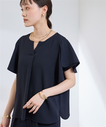 CROSS FUNCTION 《防シワ》サマナチュラリュクス フレアスリーブブラウス_subthumb_19