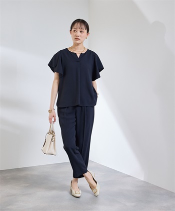 CROSS FUNCTION 《防シワ》サマナチュラリュクス フレアスリーブブラウス_subthumb_22