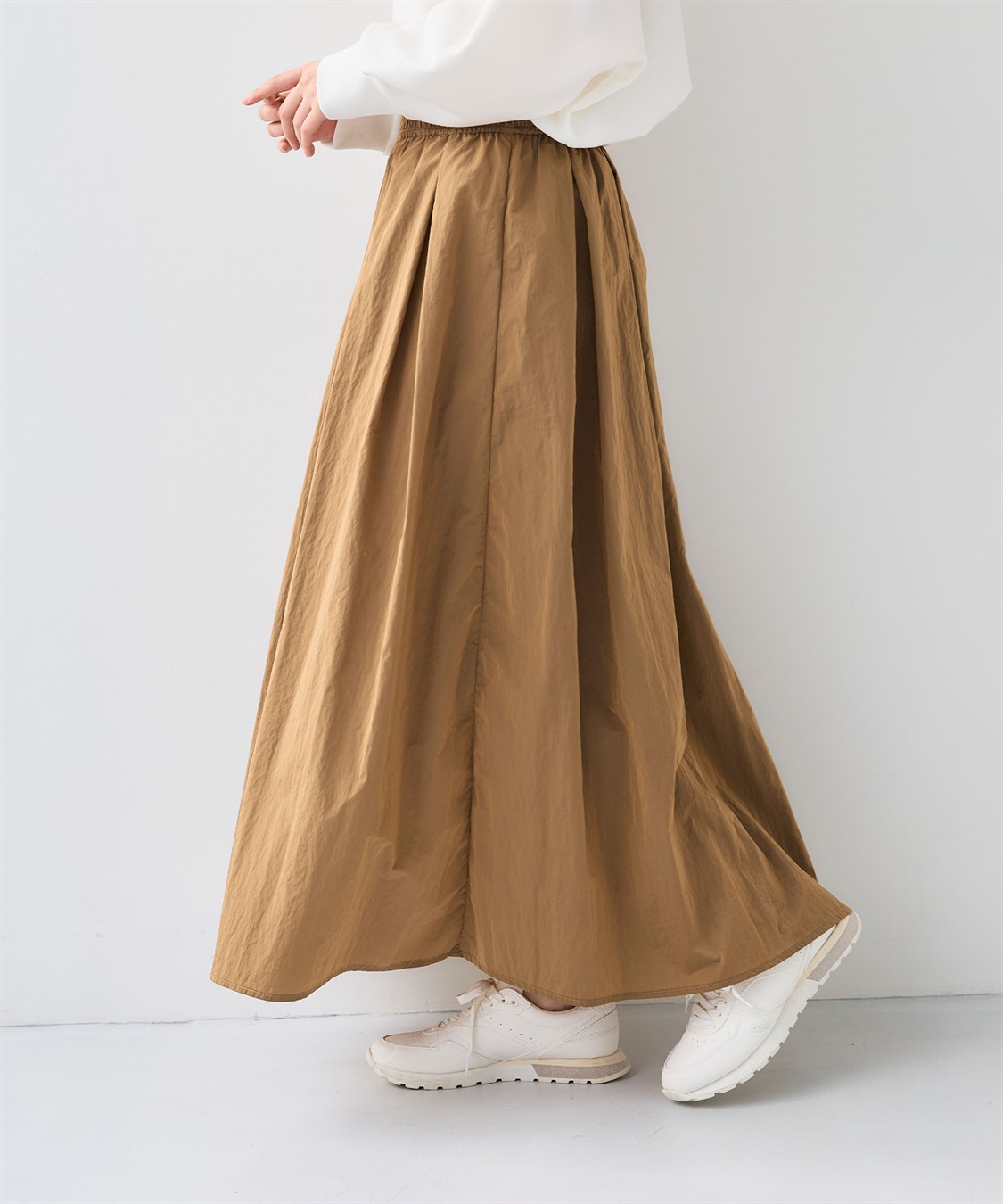 CROSS FUNCTION 《撥水》アクティかる ブライトナイロン撥水フレアスカート_sub_3