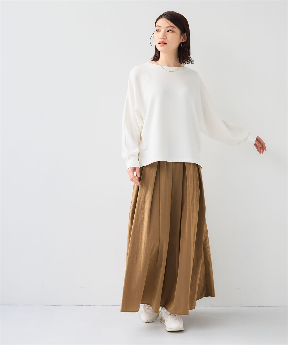 CROSS FUNCTION 《撥水》アクティかる ブライトナイロン撥水フレアスカート_sub_8