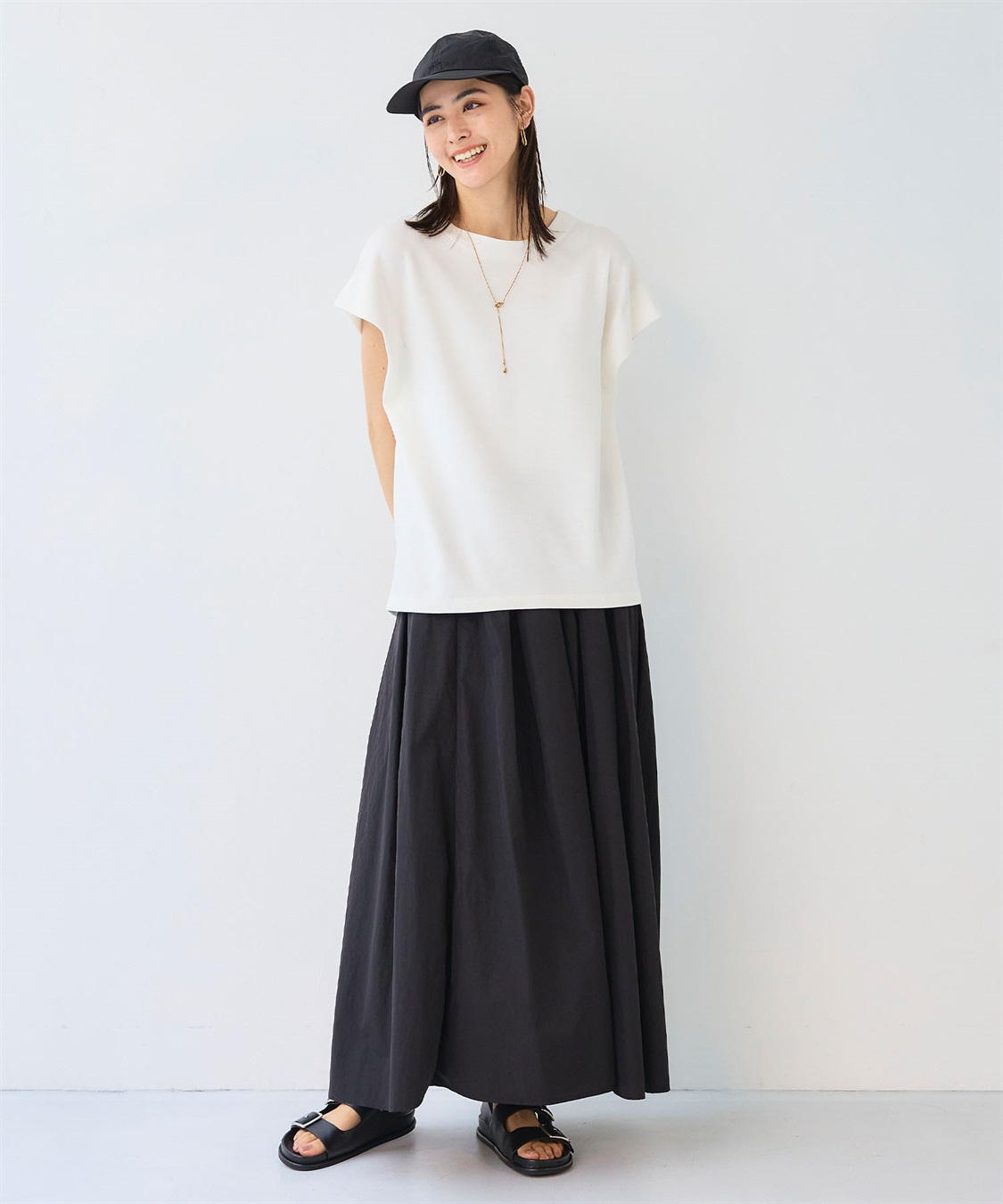 CROSS FUNCTION 《撥水》アクティかる ブライトナイロン撥水フレアスカート_sub_23